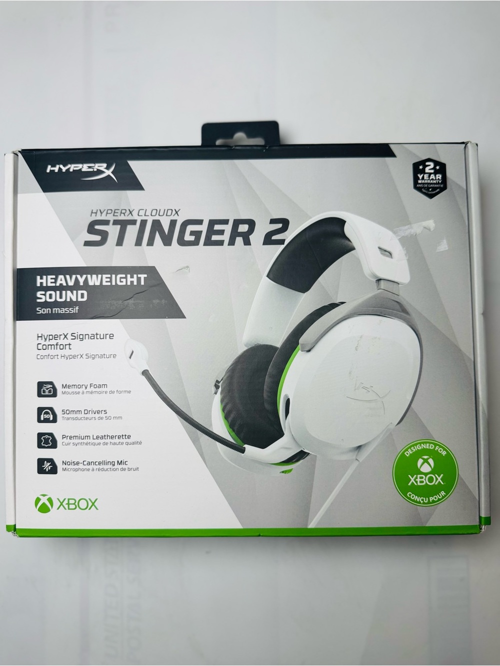 HyperX CloudX Stinger 2 Xbox White Gaming Headset
